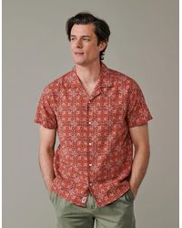 aubi - Abbey Cuban Collar Short Sleeved Shirt - Lyst