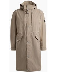 BOSS - Cataldo Hooded Solid Patterned Coat - Lyst