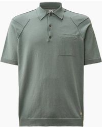 C.P. Company - Sea Island Knitted Pocket Polo - Lyst