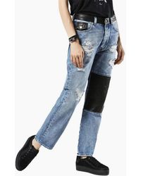 DIESEL - De Myki 0076E Denim Jeans Trousers Distressed Faded Straight - Lyst