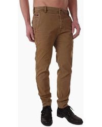 DIESEL - Slim Chino 0848Q Chino Trousers Sweat Slim Fit Stretch Casual Pants - Lyst