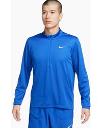 Nike - 1/4 Zip Royal Running Top - Lyst