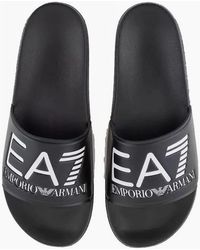 EA7 - Maxi Logo Slide - Lyst