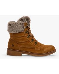 Hush Puppies - Florence Leather Ankle Boots Tan - Lyst