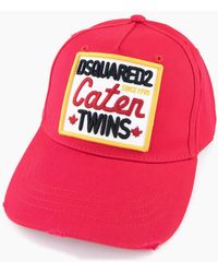 DSquared² - Patch Caten Twins Square Embroidered Baseball Cap - Lyst