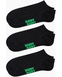 Happy Socks - 3-Pack Solid Low Socks - Lyst