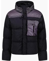 C.P. Company - Eco Chrome R Mixed Goggle Down Jacket Nightshade - Lyst