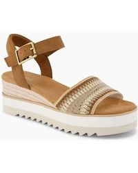 TOMS - Diana Wedge Sandals - Lyst
