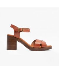 Hush Puppies - Georgia Leather Sandals Tan - Lyst