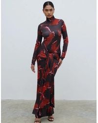 Pretty Lavish - Emmeline High Neck Jersey Maxi Dress - Lyst