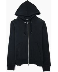Balmain - Logo Print Drawstring Hoodie Eab - Lyst