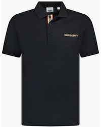 Burberry - 'Hartford' Embroidery Logo Check Polo - Lyst
