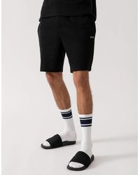 BOSS - Boss Waffle Cotton Blend Waffle Structure Pyjama Shorts With Embroidered Logo Nos - Lyst