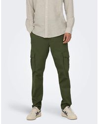 Only & Sons - Dean Regular Fit Cargo Pants - Lyst