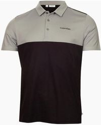 Calvin Klein - Embroidered Collared Neck Short Sleeve Polo Shirt - Lyst