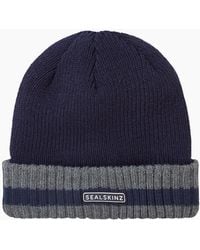 SealSkinz - Holkham Waterproof Striped Roll Cuff Beanie - Lyst