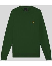 Lyle & Scott - Cotton Merino Crew Neck Jumper - Lyst