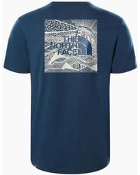The North Face - T Shirts Box Nse Celebration Crew Neck Graphic Print Summer Tee - Lyst