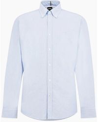 BOSS - Liam Collared Neck Button Down Long Sleeve Shirt - Lyst