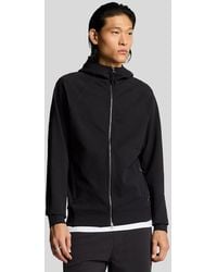 Lyle & Scott - Diagonal Interlock Zip Through Hoodie - Lyst