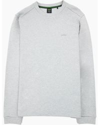 BOSS - Salbo Curved Logo Sweatshirt 059 - Lyst