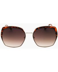 Guess - Octagonal Gradient Lens Sunglasses - Lyst