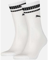 PUMA - Adult Heritage Stripe Crew Socks (Pack Of 2) - Lyst