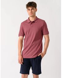 BOSS - Boss Passenger Stretch-Cotton Slim-Fit Polo Shirt With Logo Patch - Lyst
