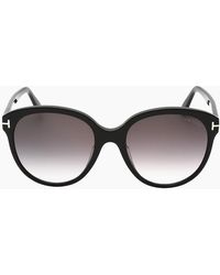 Tom Ford - Gradient Smoke Lensed Shiny Plastic Sunglasses - Lyst