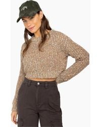 Billabong - Sunshine Relaxed Fit Cropped Jumper - Lyst