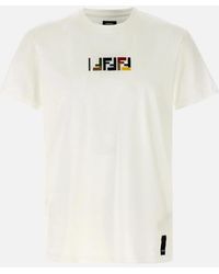 Fendi - Triple Ff Logo T-Shirt - Lyst