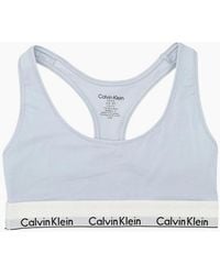 Calvin Klein - Modern Logo Unlined Bralette, Plein Air - Lyst