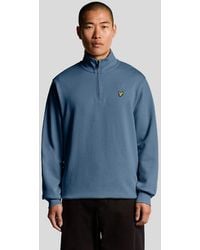 Lyle & Scott - Everyday 1/4 Zip Cotton Sweatshirt - Lyst