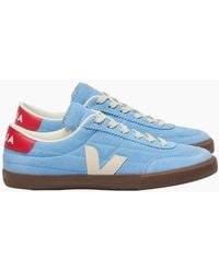 Veja - Panenka Suede Trainer Aqua/Pierre/Bark - Lyst