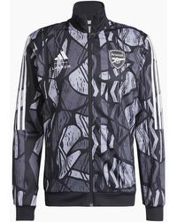 adidas - Arsenal Tiro Mock Neck Full Zip Long Sleeve Track Top - Lyst