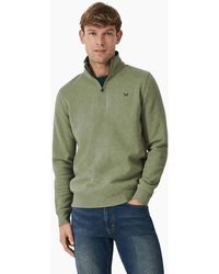 Crew - Classic Half Zip Sweatshirt - Lyst
