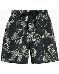 Versace - Nylon Baroque All Over Shorts - Lyst