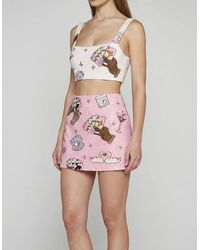 Oceanus - Vegas Beaded Party Beach Co-Ord Mini Skirt - Lyst