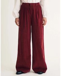 Nobody's Child - Ava Cord Pleated Wide Leg Trousers - Lyst