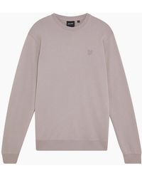Lyle & Scott - Lyle & Scott Tonal Superfine Crew Neck Sweat - Lyst