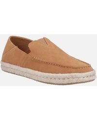 TOMS - Alonso 100% Cow Tan Espadrilles - Lyst