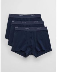 GANT - 3-Pack Core Trunks With Logo Waistband - Lyst
