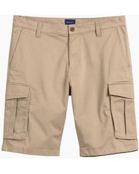 GANT - D1 Twill Cargo Shorts Dark Khaki - Lyst