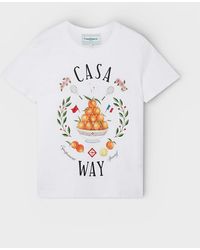 CASABLANCA - Printed Fitted T-Shirt Casa Way - Lyst