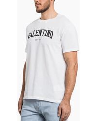 Valentino - T Shirts Regular Fit Crew Neck Short Sleeve Cotton Summer Tee - Lyst