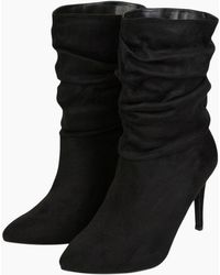 XY London - Ladies Velma Ruched High Stiletto Heel Ankle Boots - Lyst