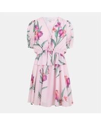 Ted Baker - Woven V-Neck Mini A-Line Dress - Lyst