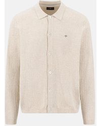 Fynch-Hatton - Polo Collar Structured Cardigan New Off - Lyst