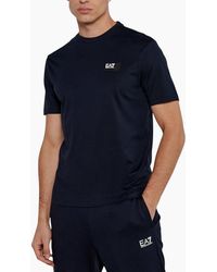 Armani - Emporio Ea7 T Shirts Regular Fit Casual Summer Pullover Cotton Top - Lyst