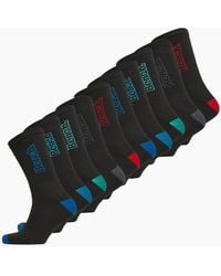Bench - Atlasten 10 Pair Pack Crew Socks Assorted - Lyst